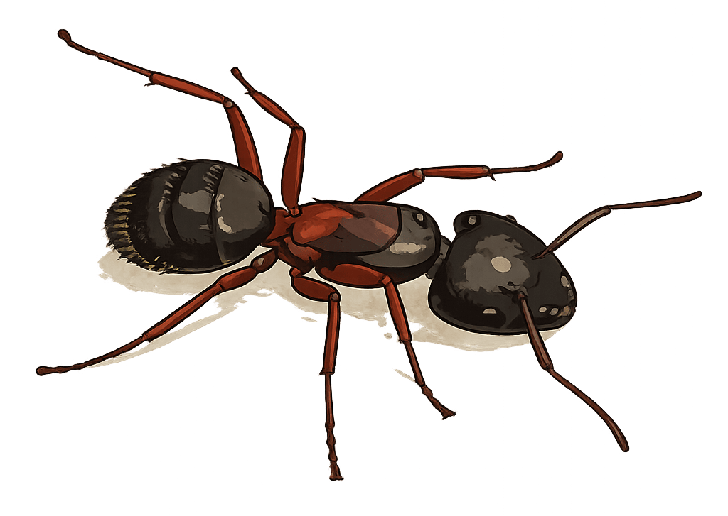 Illustration of a carpenter ant