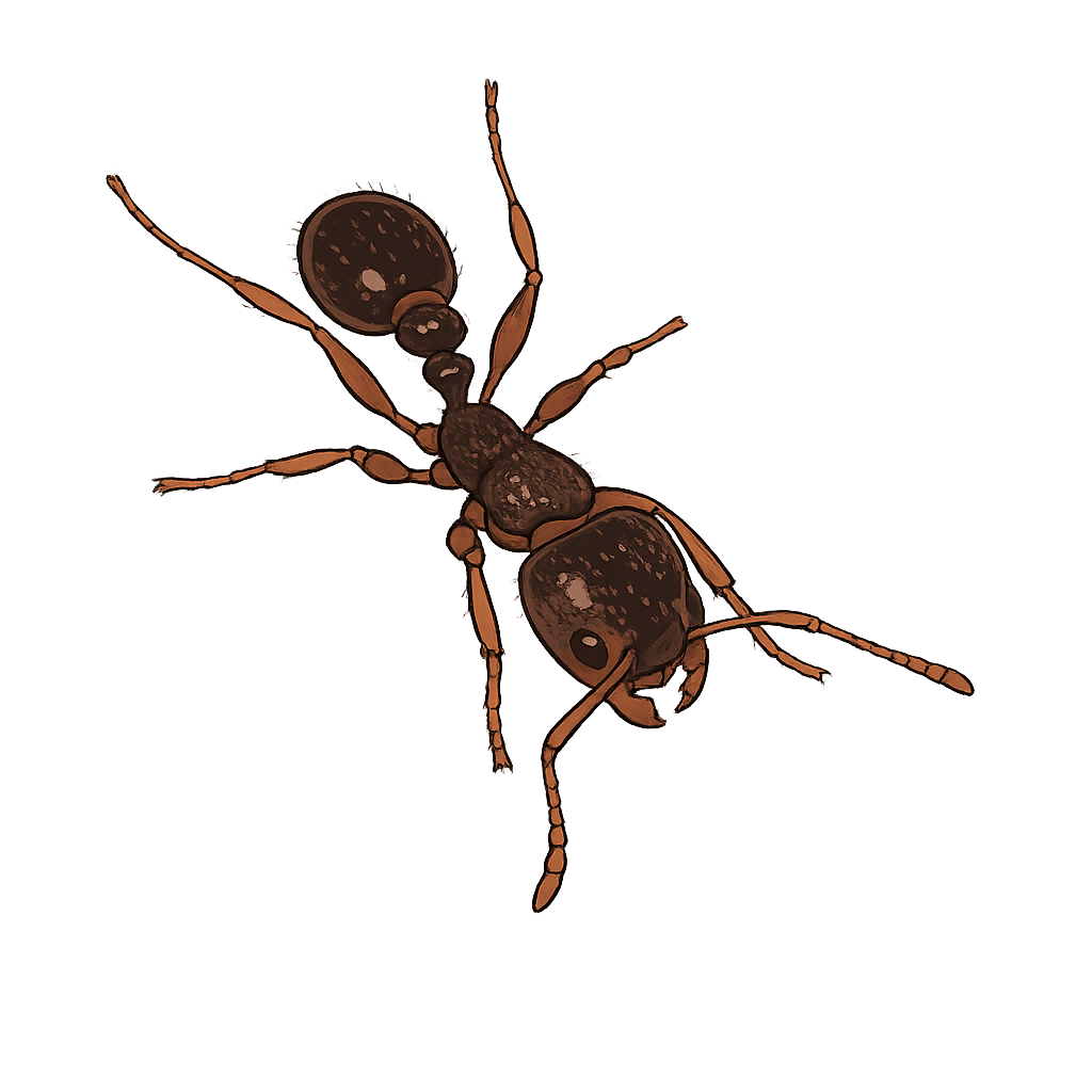 Illustration of a pavement ant