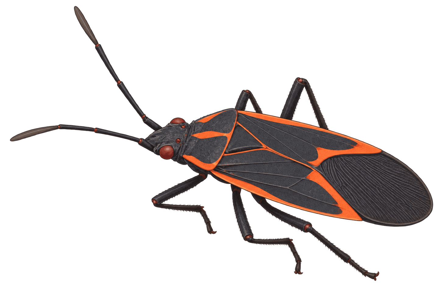 illustration of a box elder bug